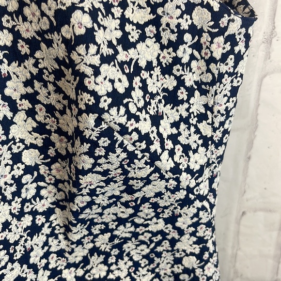 Worth New York Floral Sheath Dress Fully Lined Sleeveless Back Zip Scoop Neck - Picture 9 of 11